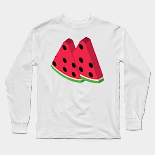 watermelon two-slice Long Sleeve T-Shirt